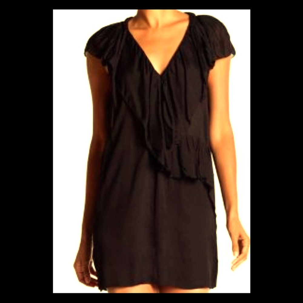 IRO
Black V-Neck Chiffon Evening Dress